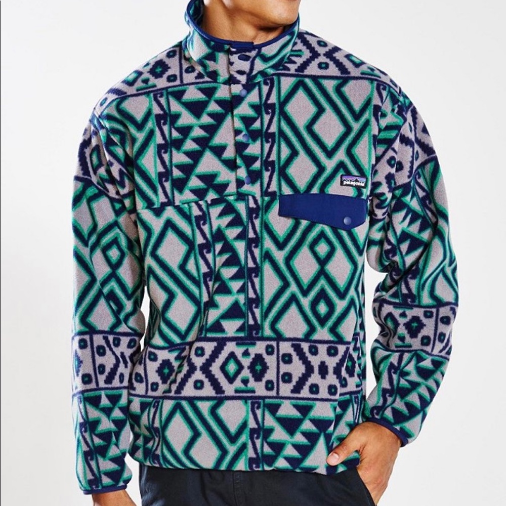 Men’s Patagonia Synchilla Pullover Aztec Tribal